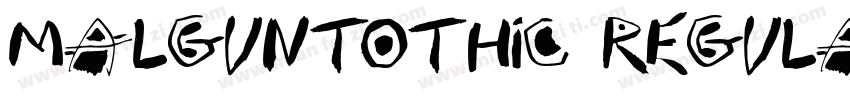malguntothic regula字体转换